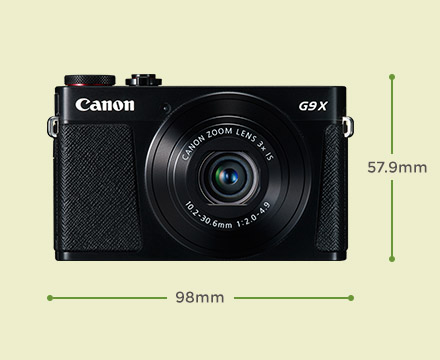 Canon PowerShot G9 X Digital Camera (Black and Silver) Dimensions -BestBuy HK